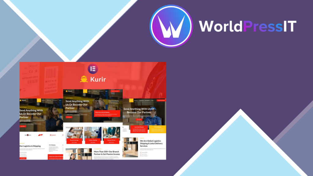 Kurir – Logistics Cargo Shipping Elementor Template Kit