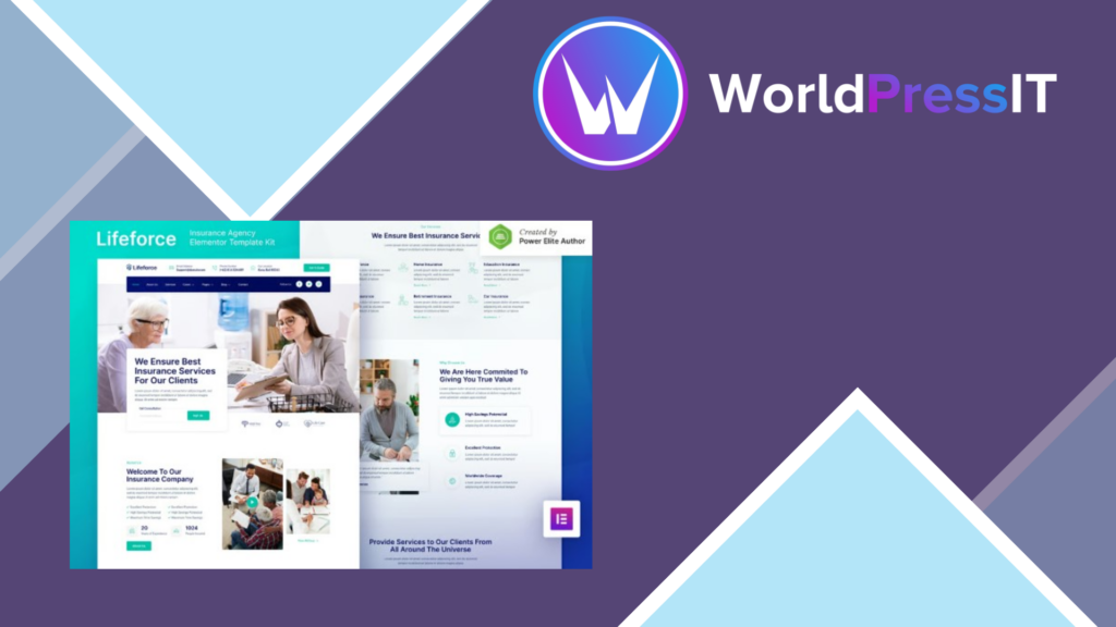 Lifeforce – Insurance Agency Elementor Template Kit