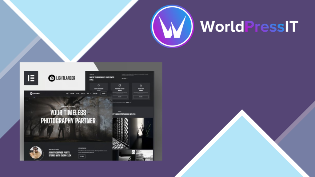 Lightlancer – Photographer Elementor Pro Template Kit