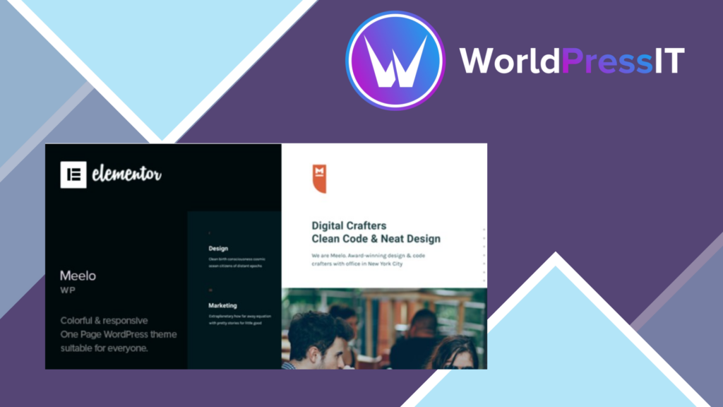 Meelo - Corporate One Page WordPress Theme