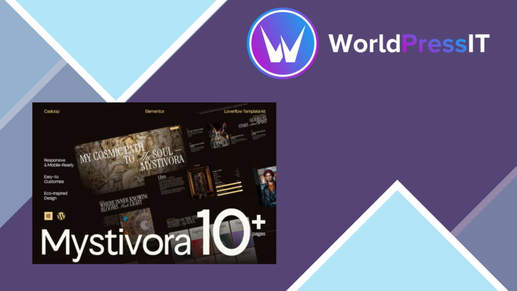 Mystivora – Modern Mystical Astrology and Horoscope Elementor Template Kit