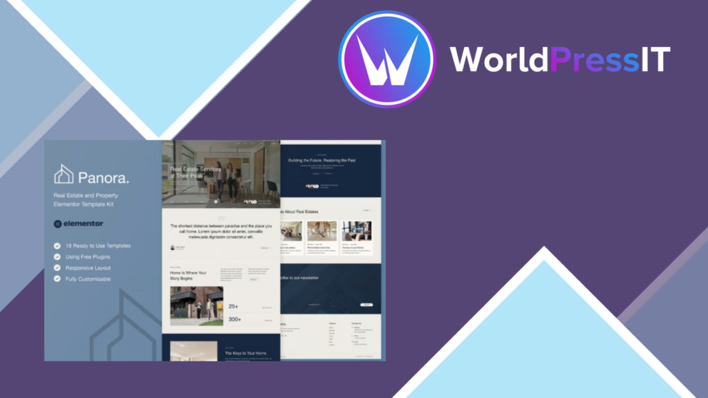 Panora – Real Estate and Property Elementor Template Kit