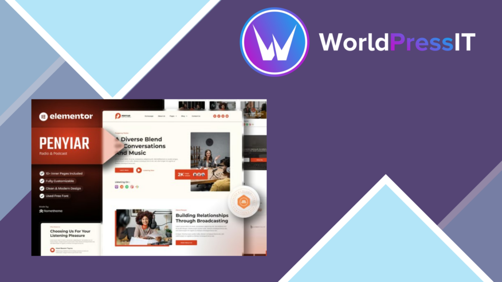 Penyiar – Radio and Podcast Elementor Template Kit