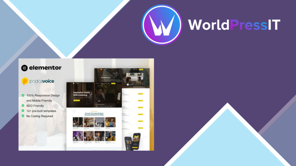 PodcaVoice – Podcaster and Streaming Elementor Template Kit
