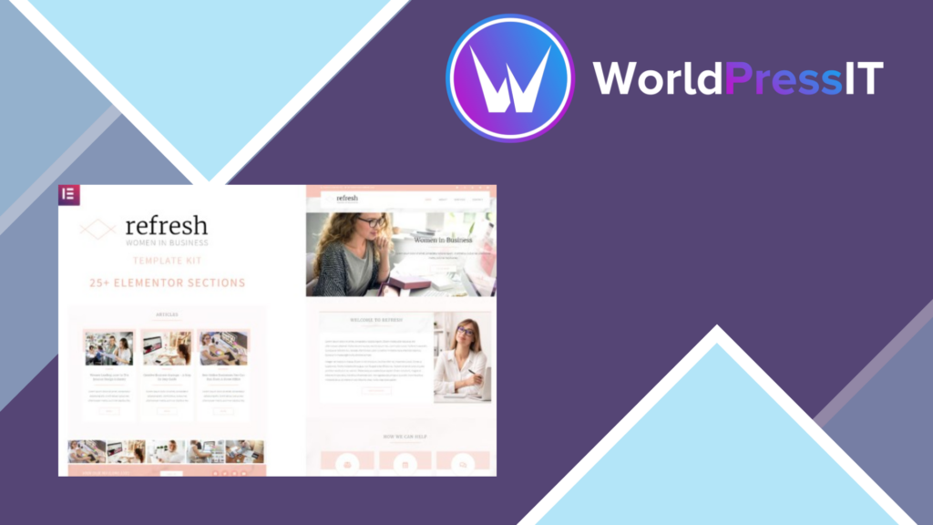 Refresh – Women in Business Elementor Template Kit