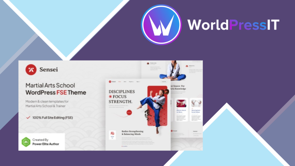 Sensei - Martial Arts Club and Trainer FSE WordPress Theme