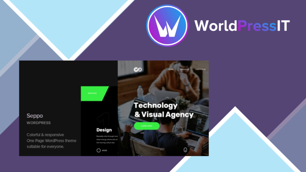 Seppo - Corporate One Page WordPress Theme