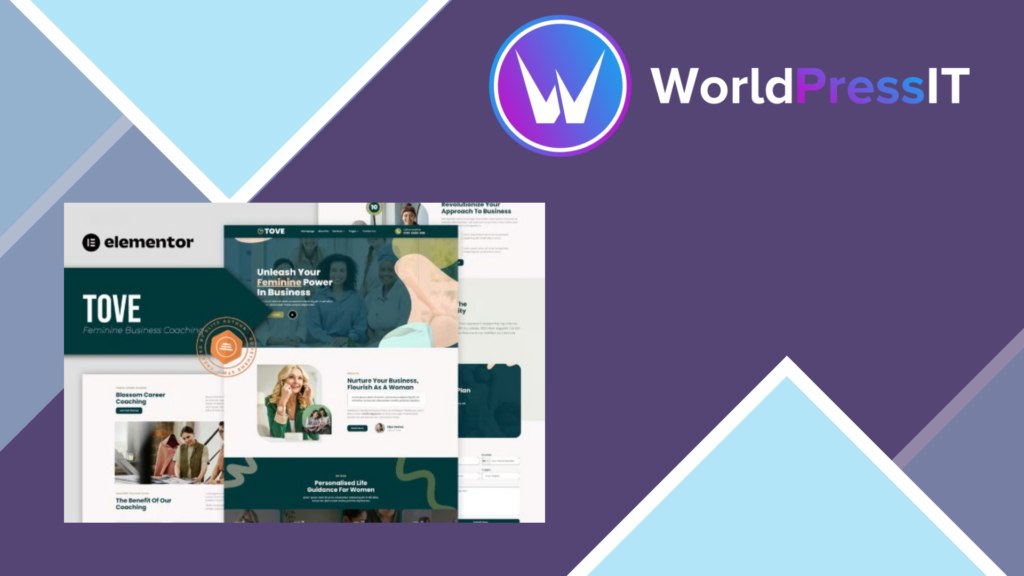 Tove – Feminine Business Coaching Elementor Template Kit