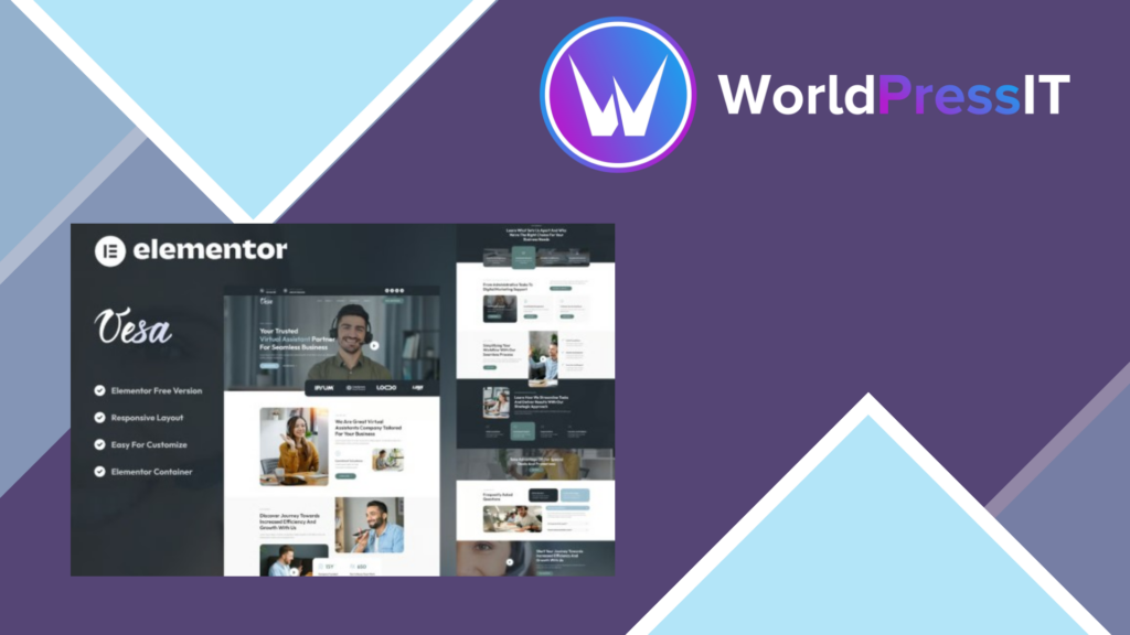 Vesa – Virtual Assistant Business Elementor Template Kit