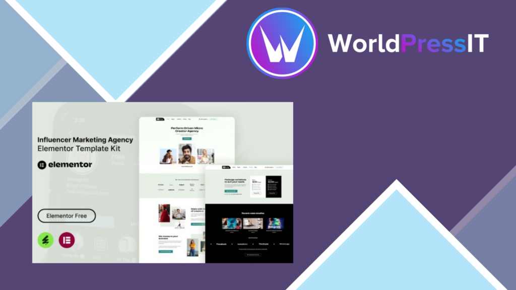Virly – Influencer Marketing Agency Elementor Template Kit