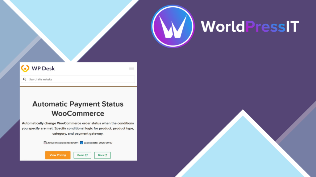WooCommerce Automatic Payment Status