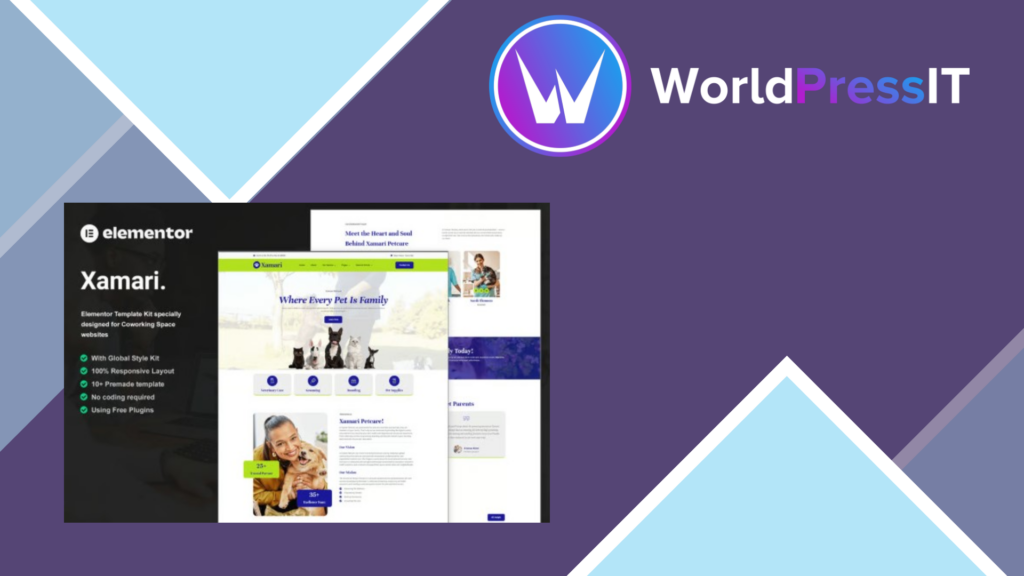 Xamari – Pet Care Services Elementor Template Kit