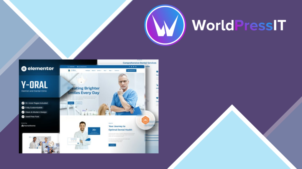 Y-Oral – Dentist and Dental Clinic Elementor Template Kit