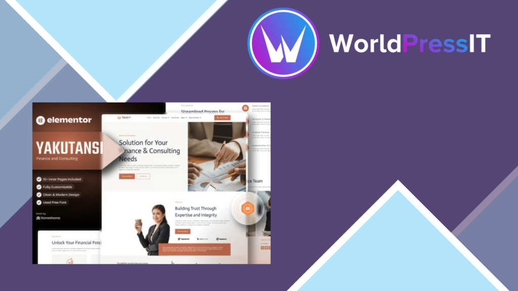 Yakutansi – Finance and Consulting Elementor Template Kit