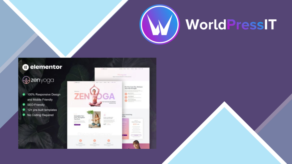 ZenYoga – Yoga and Meditation Elementor Template Kit