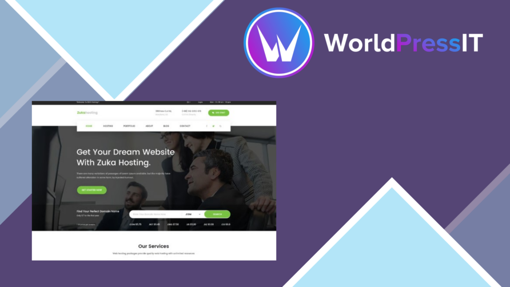 Zukahost – Domain and Web Hosting Template Kit