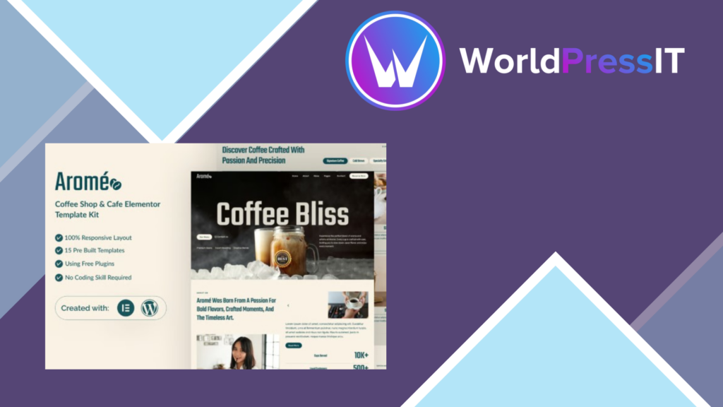 Arome – Coffee Shop and Cafe Elementor Template KitLatest Arome – Coffee Shop and Cafe Elementor Template Kit