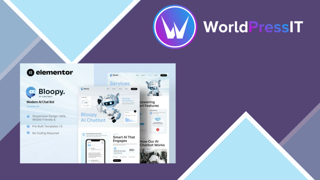 Bloopy – Modern AI Chat Bot Elementor Template Kit