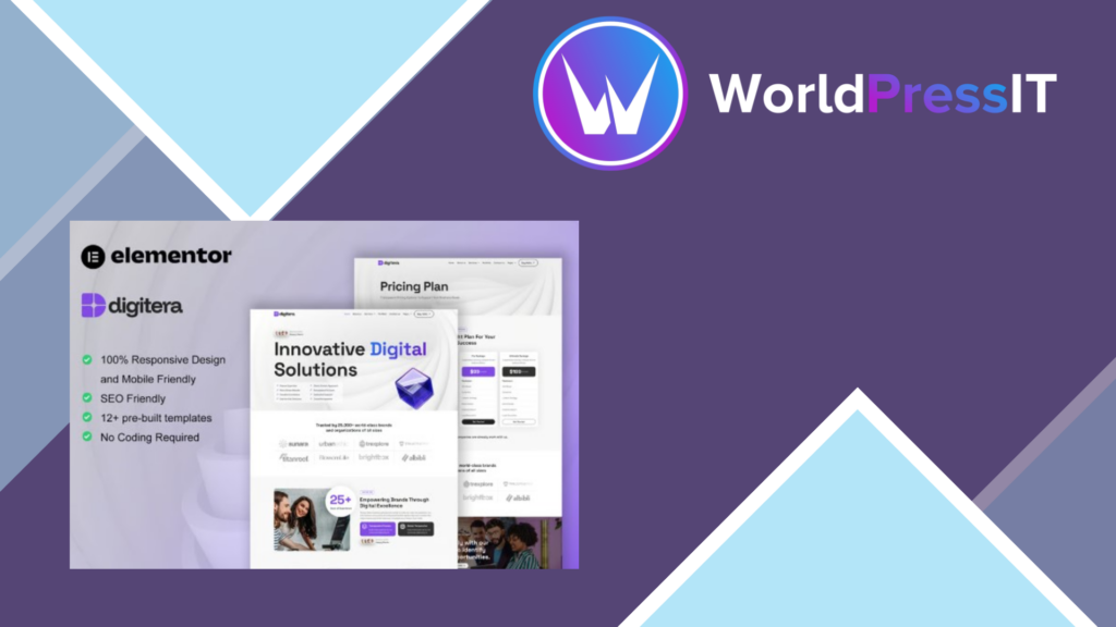 Digitera – Digital Agency Elementor Pro Template Kit