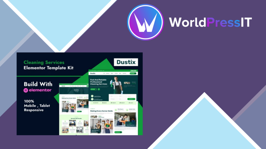 Dustix – Cleaning Services Elementor Template Kit