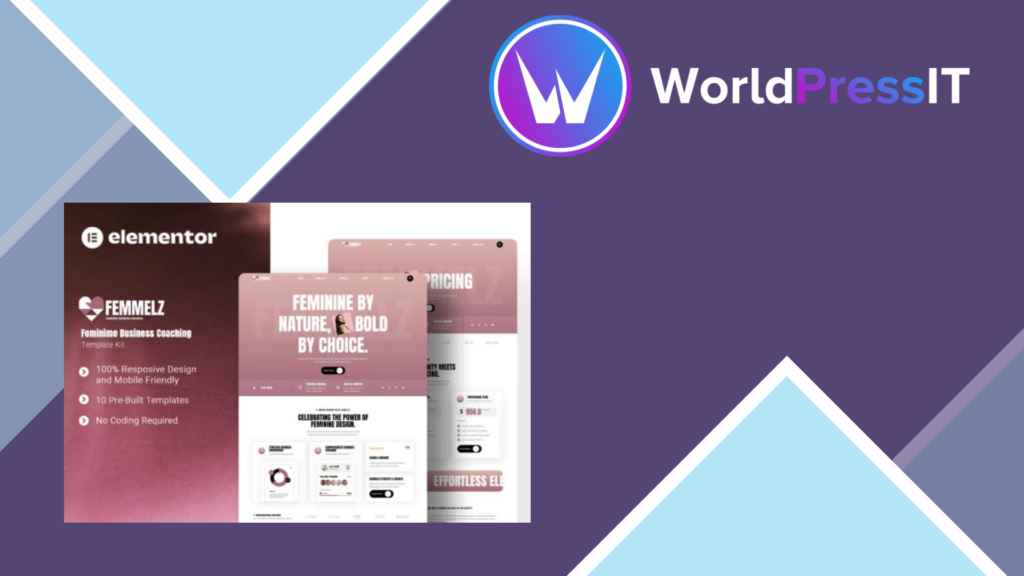 Femmelz – Feminime Business Coaching Elementor Template Kit