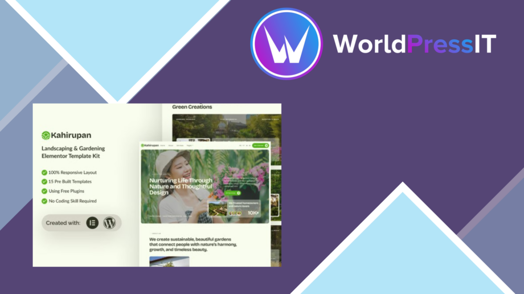Kahirupan – Landscape and Gardening Elementor Template Kit