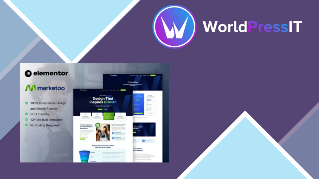 Marketoo – Digital Marketing Agency Elementor Pro Template Kit