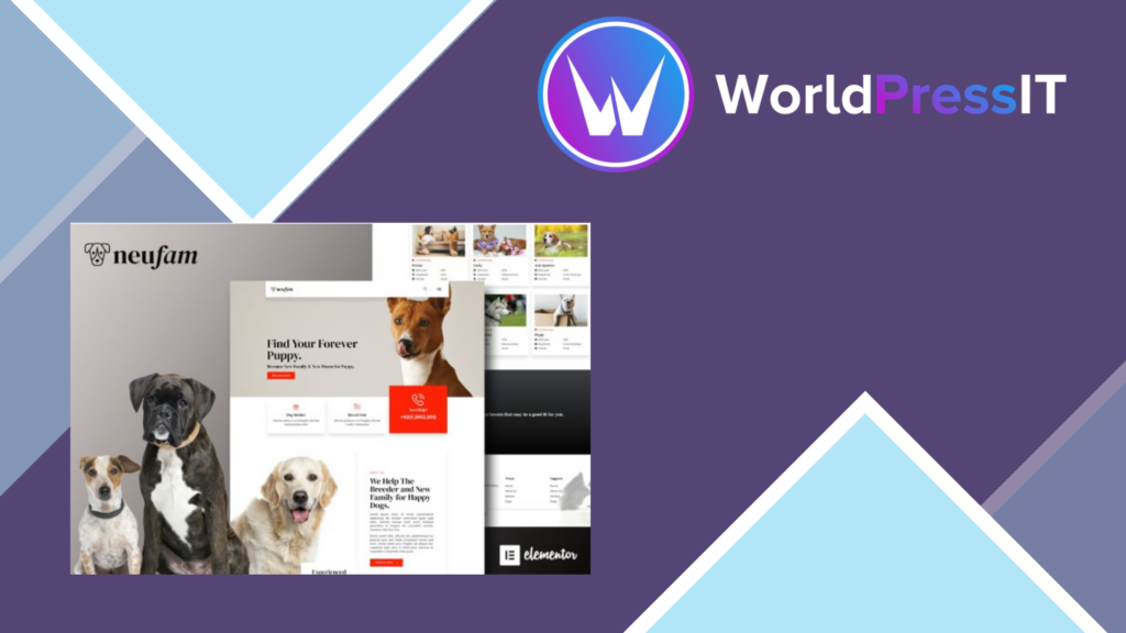 NeuFam – Dog Breeder and Kennel Club Elementor Template Kit