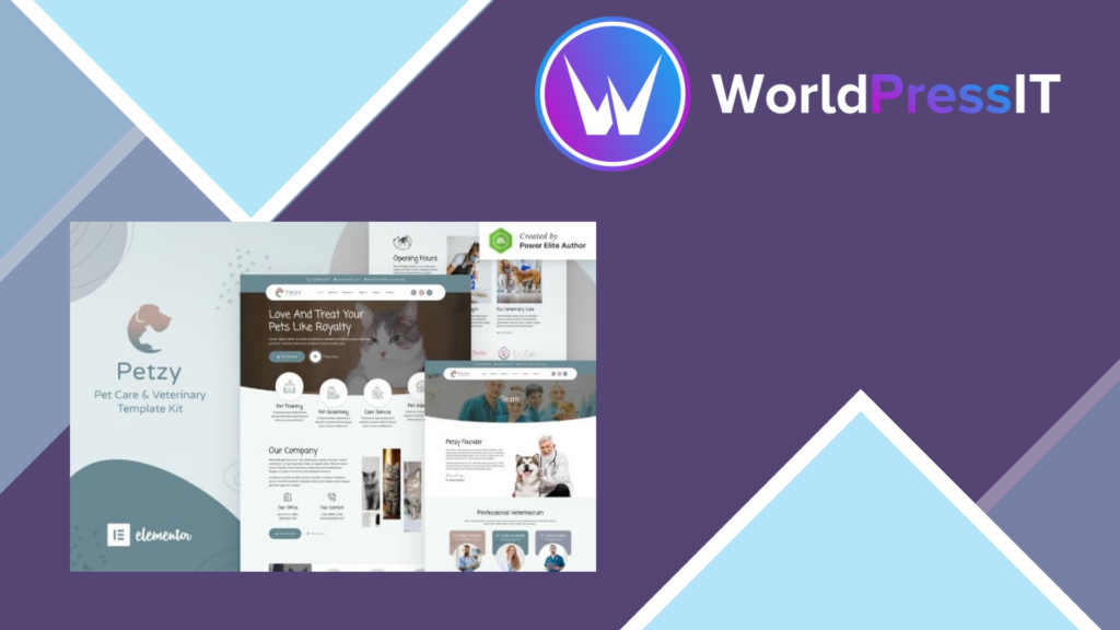 Petzy – Pet Care and Veterinary Elementor Template Kit