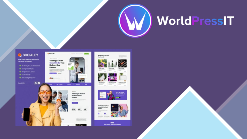 Socialey – Social Media Management Agency Elementor Template KitLatest Socialey – Social Media Management Agency Elementor Template Kit