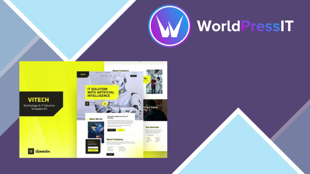 Vitech – Technology and IT Solution Elementor Template Kit