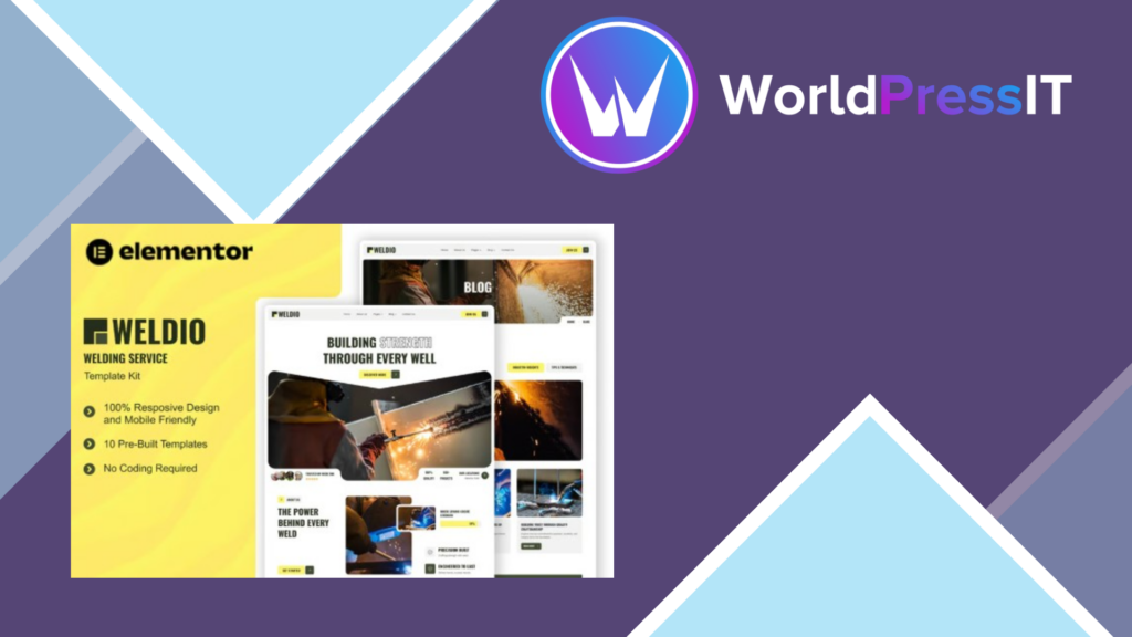 Weldio – Welding Service Elementor Template Kit