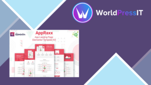AppRaxx – App Landing Page Elementor Template Kit