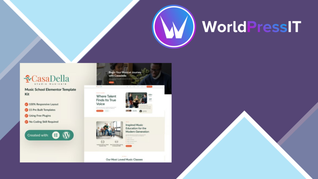 CasaDella – Music School Elementor Template Kit