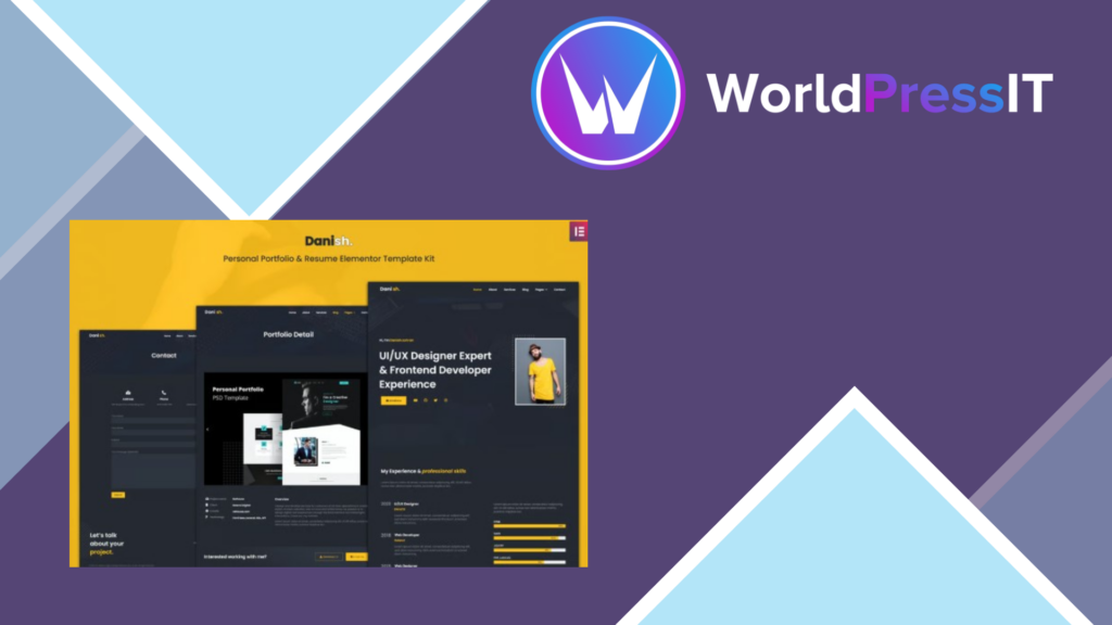 Danish – Personal Portfolio and Resume Elementor Template Kit