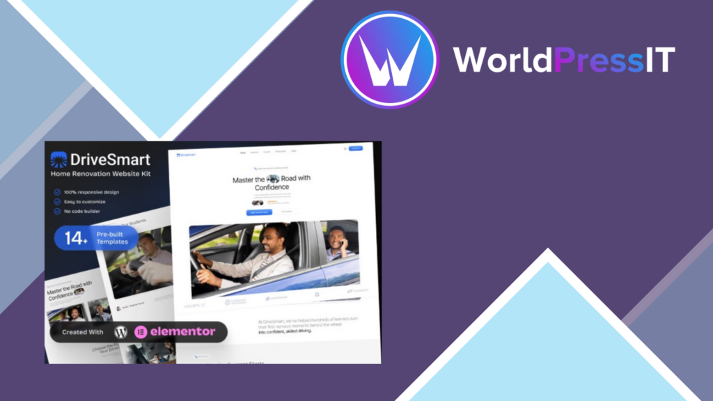 DriveSmart – Driving School Website Elementor Template Kit