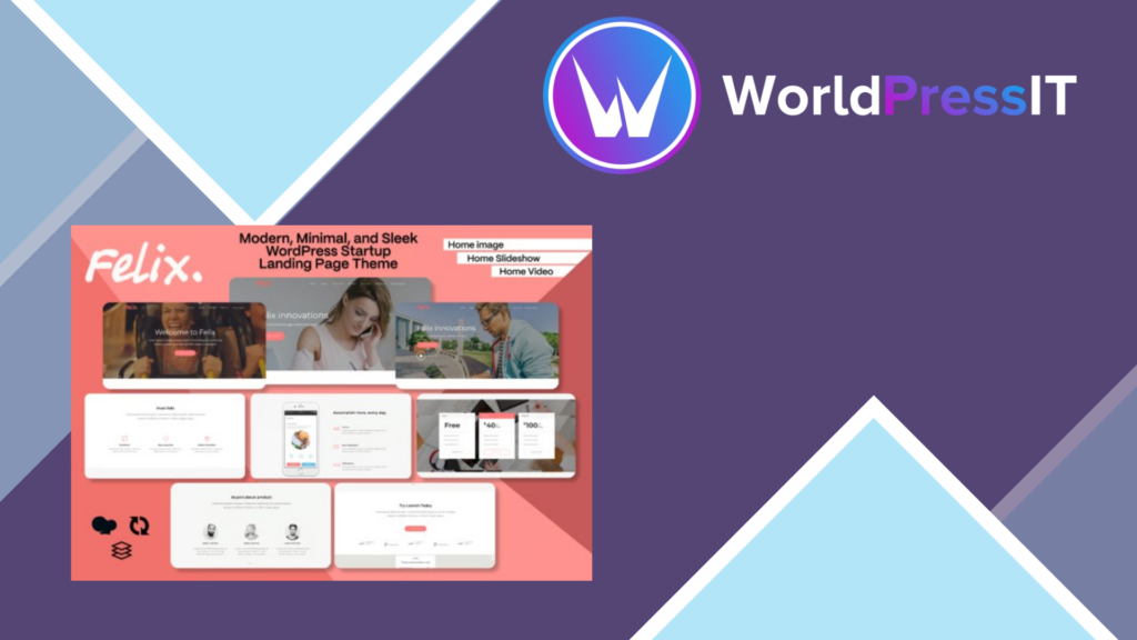 Felix. – App, WordPress Onepage Theme