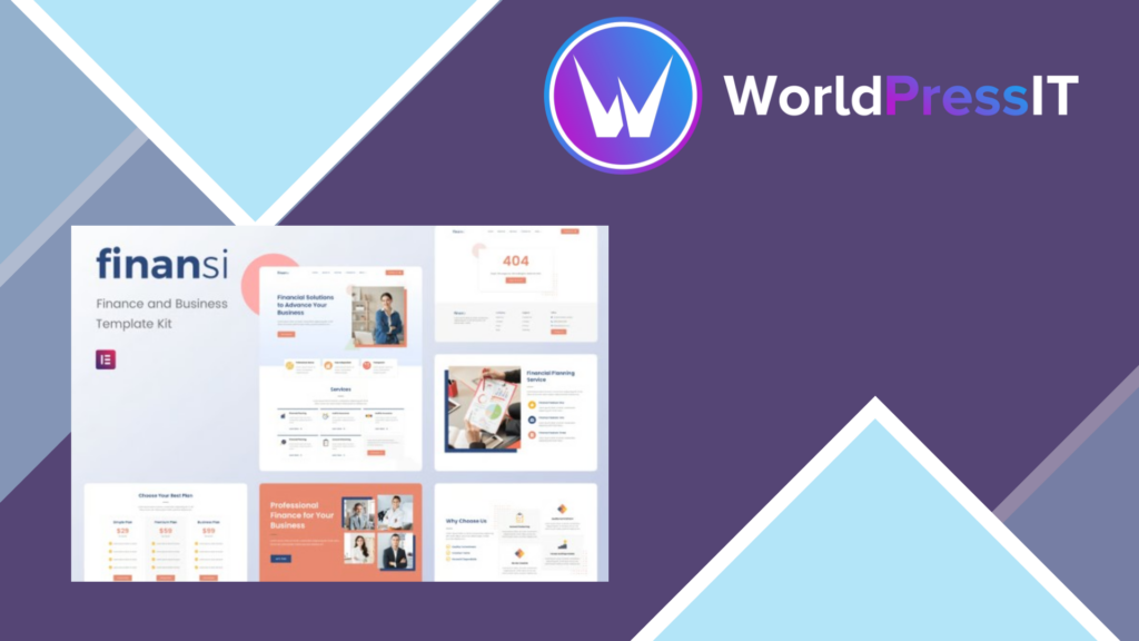 Finansi – Finance and Business Elementor Template Kit