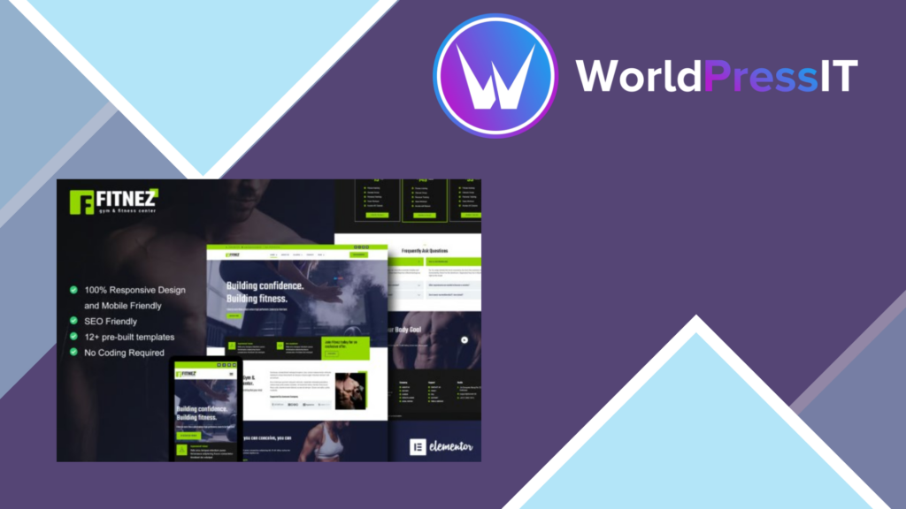 Fitnez – Fitness and Gym Elementor Template Kit