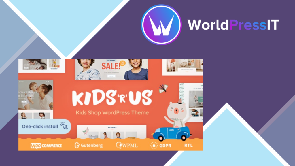 Kids R Us - Toy Store and Kids Clothes Shop Theme