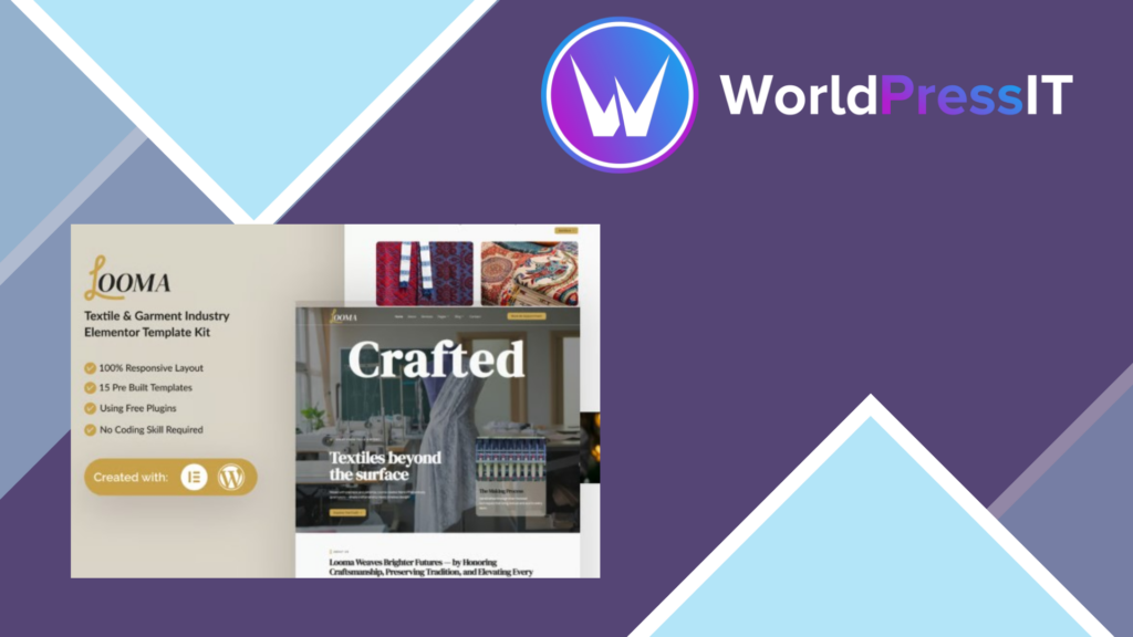 Looma – Textile Garment Industry Elementor Template Kit