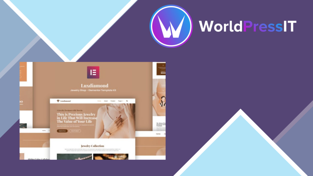 Luxdiamond – Jewelry Shop Elementor Template Kit