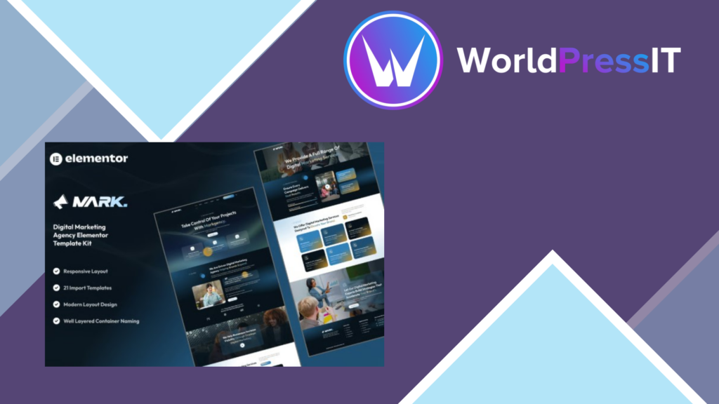 Markagency – Digital Marketing Agency Elementor Template Kit