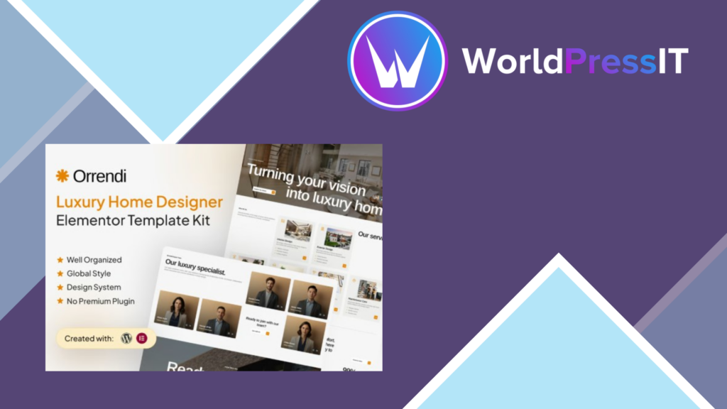 Orrendi – Luxury Home Designer Elementor Template Kit
