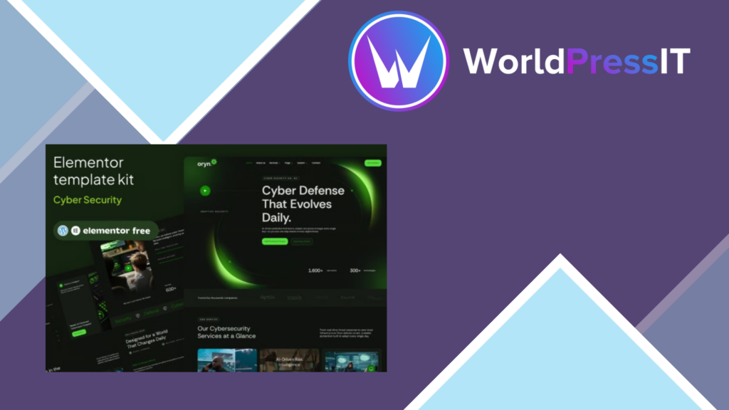 Oryn – Cyber Security Elementor Template Kit