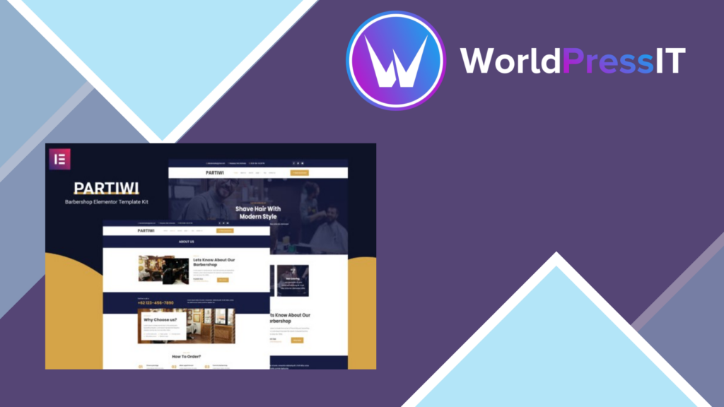 Partiwi – Barbershop Elementor Template Kit