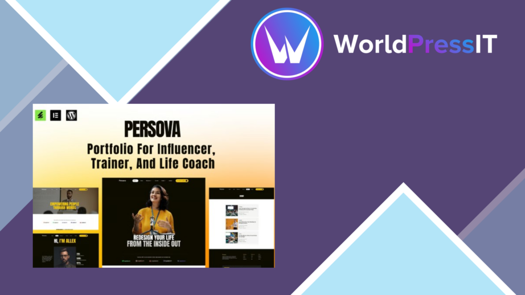 Persova – Influencer Portfolio Elementor Template Kit