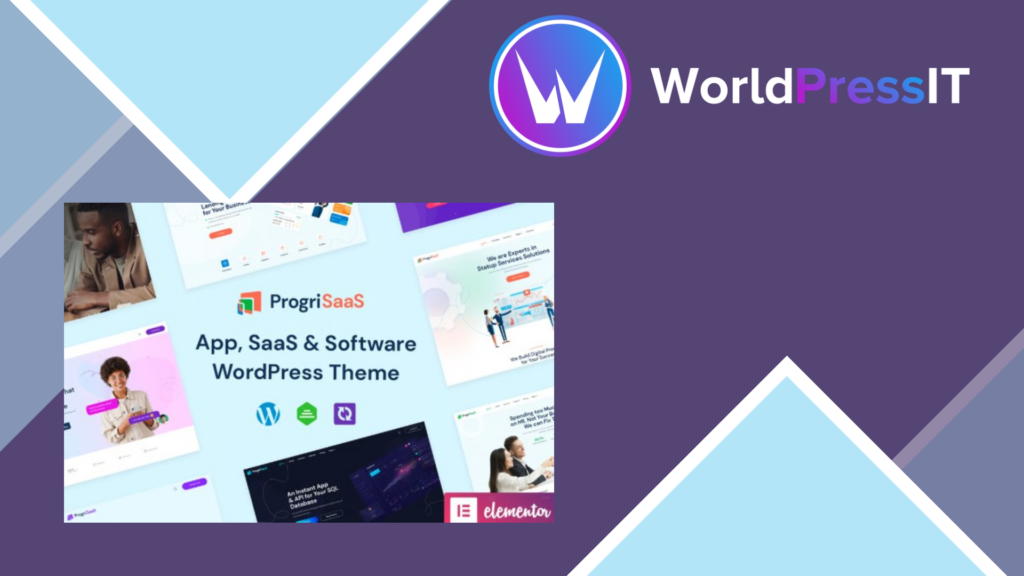 ProgriSaaS – Creative Landing Page WordPress Theme