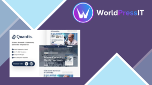 Quantis – Science Research and Laboratory Elementor Template Kit