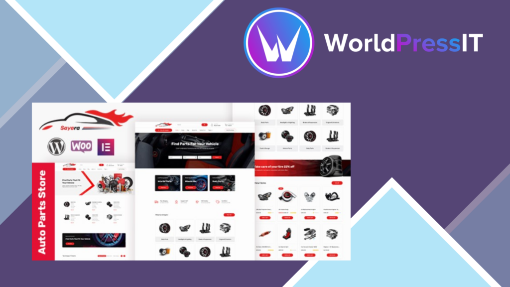 Sayara - Auto Parts Store WooCommerce WordPress Theme